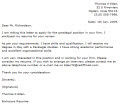 Cover letter example 3