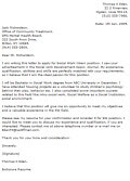 social work cover letter template